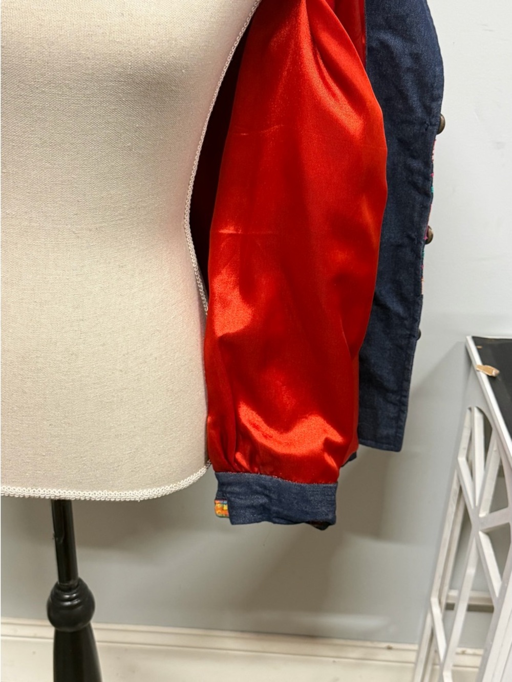 Denim Embroidered/Patchwork Jacket. - Picture 12 of 15